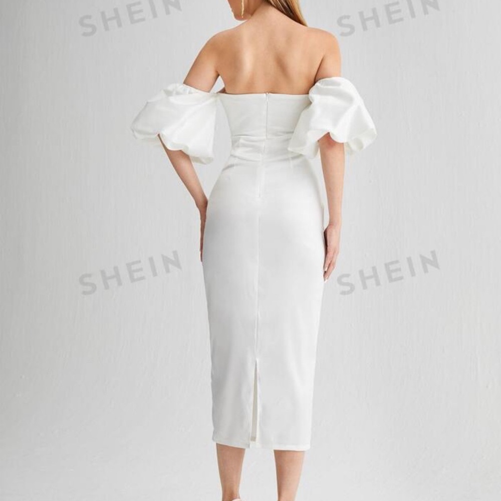 Never Worn Shein Off Shoulder Artificial Silk Dress